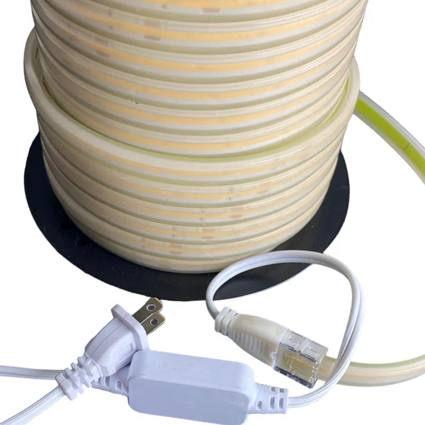 Outdoor Landscape Lighting LED 12V Low Voltage SLD10 Dotless 110V AC 3.66W/ft 100ft Linear LED Strip Lights Line Voltage Tape Light