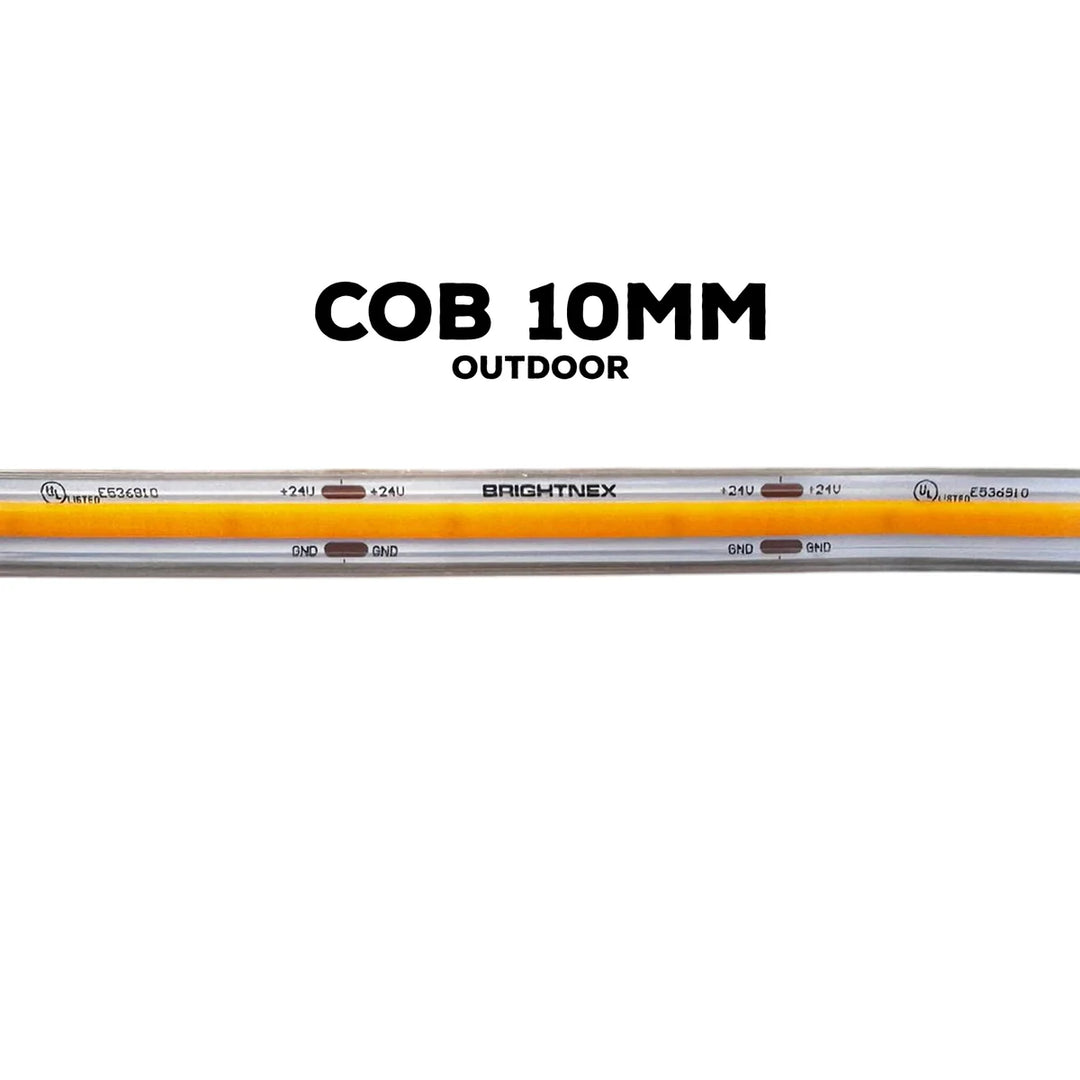 Outdoor Landscape Lighting LED 12V Low Voltage SLD04 16ft/32ft/82ft Dotless Single Color Linear 3.05W/ft for 8mm | 4.27W/ft for 10mm LED Strip Lights Low Voltage FCOB DC24V Tape Light