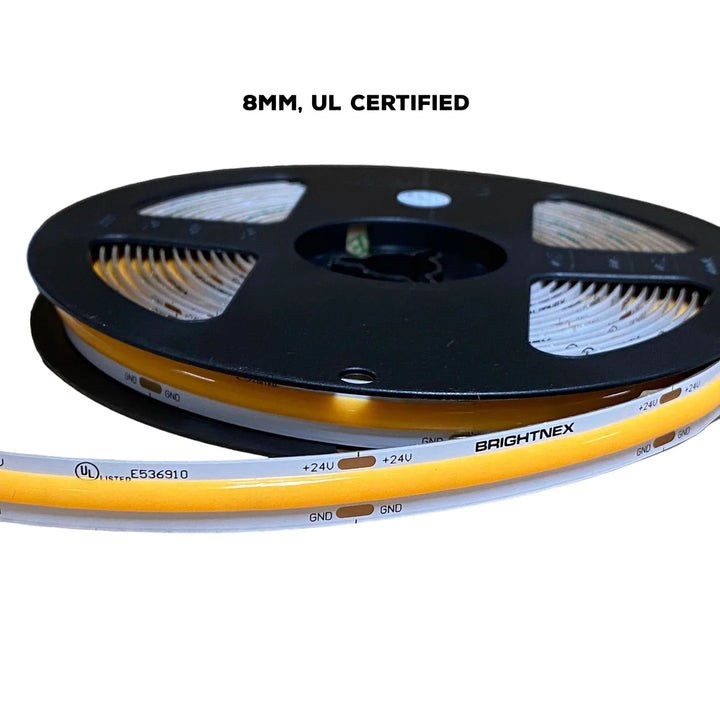 Outdoor Landscape Lighting LED 12V Low Voltage SLD04 16ft/32ft/82ft Dotless Single Color Linear 3.05W/ft for 8mm | 4.27W/ft for 10mm LED Strip Lights Low Voltage FCOB DC24V Tape Light
