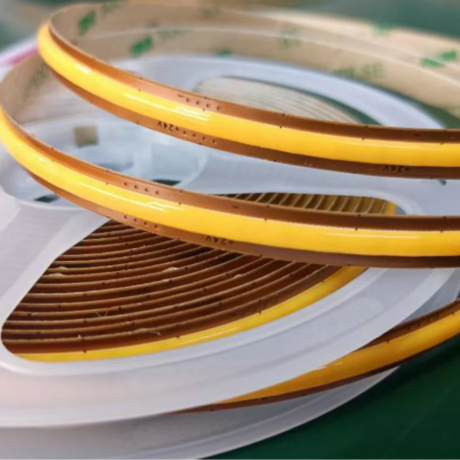 Outdoor Landscape Lighting LED 12V Low Voltage SLD14 Dotless COB Free-Cut Anywhere At Will Linear Single-Color 2700K/3000K/4000K/5000K LED Dimmable, 2.13W/ft 16.4ft/82ft COB Strip Lights IP20 Low Voltage 8mm DC24V Tape Light