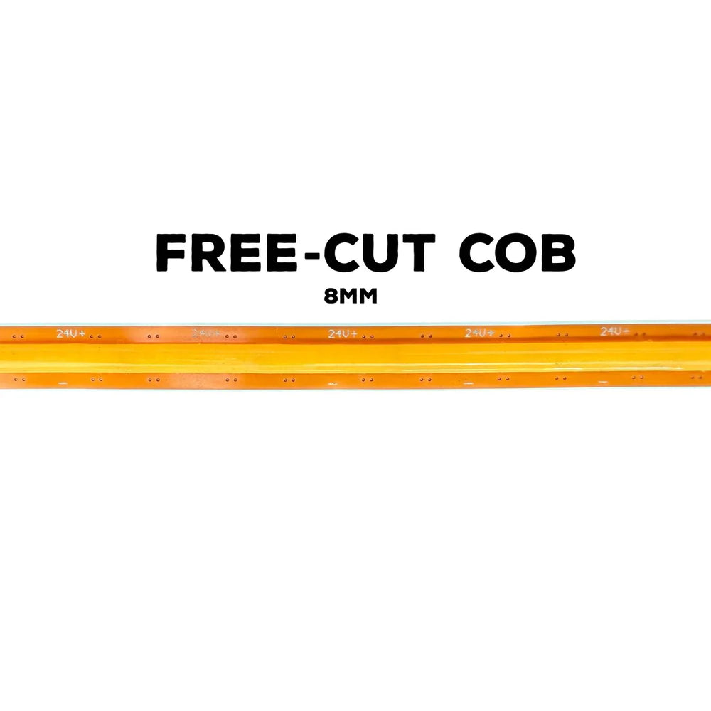 Outdoor Landscape Lighting LED 12V Low Voltage SLD14 Dotless COB Free-Cut Anywhere At Will Linear Single-Color 2700K/3000K/4000K/5000K LED Dimmable, 2.13W/ft 16.4ft/82ft COB Strip Lights IP20 Low Voltage 8mm DC24V Tape Light