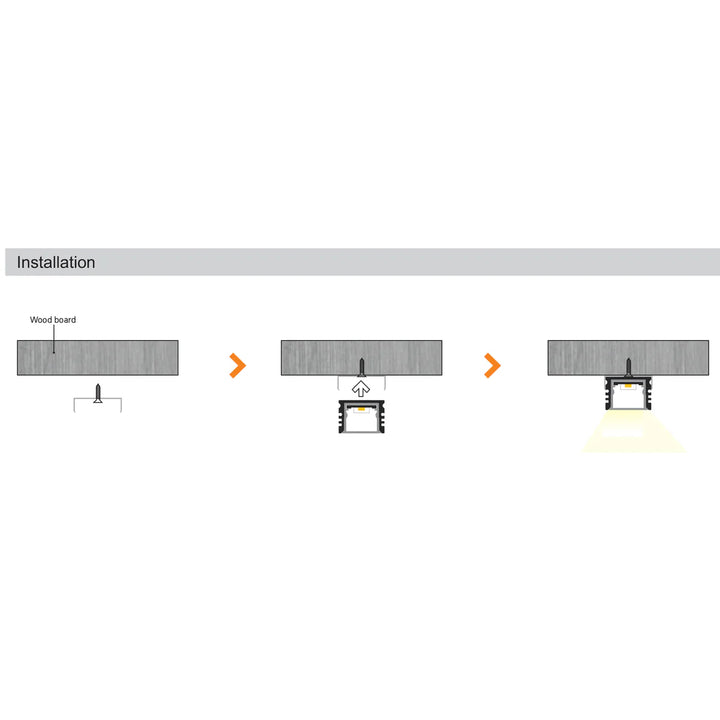 Outdoor Landscape Lighting LED 12V Low Voltage BN265 Square Surface-Mount 8 ft Aluminum Channel 0.71" x 0.51" 10 Pack LED Strip Light Cover End Caps Waterproof IP65