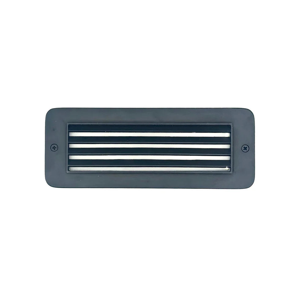 Outdoor Landscape Lighting LED 12V Low Voltage STBP02 Mortirolo Brass Deck Light Integrated LED 4W 2700K Low Voltage Landscape Lighting Black