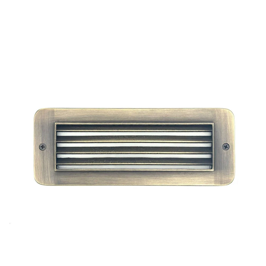 Outdoor Landscape Lighting LED 12V Low Voltage STBP02 Mortirolo Brass Deck Light Integrated LED 4W 2700K Low Voltage Landscape Lighting Antique Brass