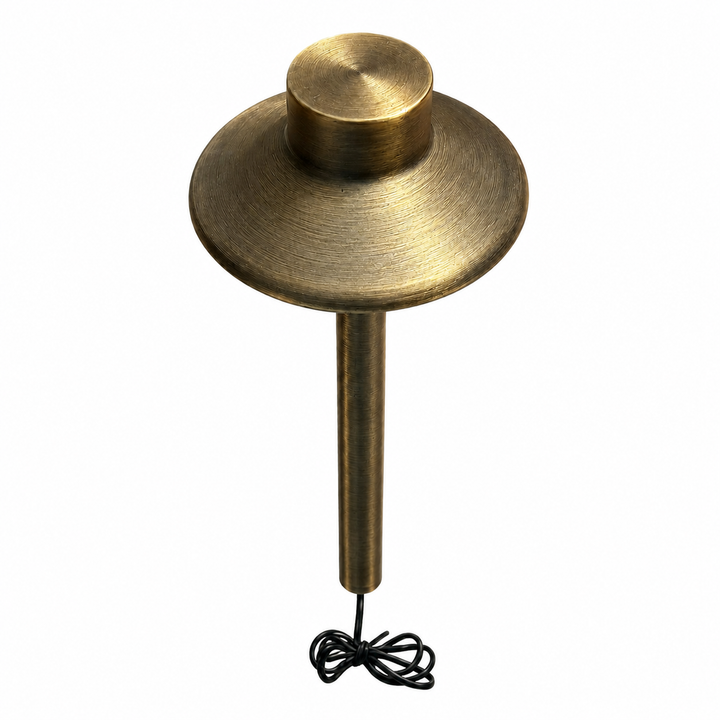 Outdoor Landscape Lighting LED 12V Low Voltage PLB30 Cast Brass Path Light | Lamp Ready 12V Low Voltage Landscape Light G4 Socket