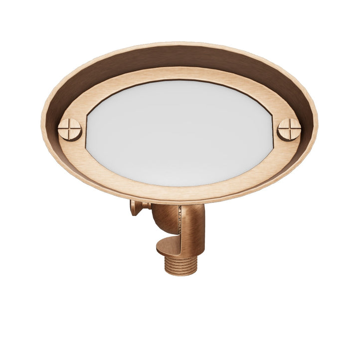 FPB03 4x/8x/12x Package Brass Oval LED Directional Floodlight Adjustable Lighting 12V Low Voltage with G4 3W 3000K Bulb