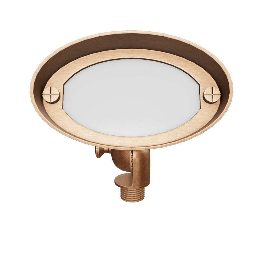 FPB03 Cast Brass Floodlight | Lamp Ready 12V Low Voltage Landscape Light G4 Socket