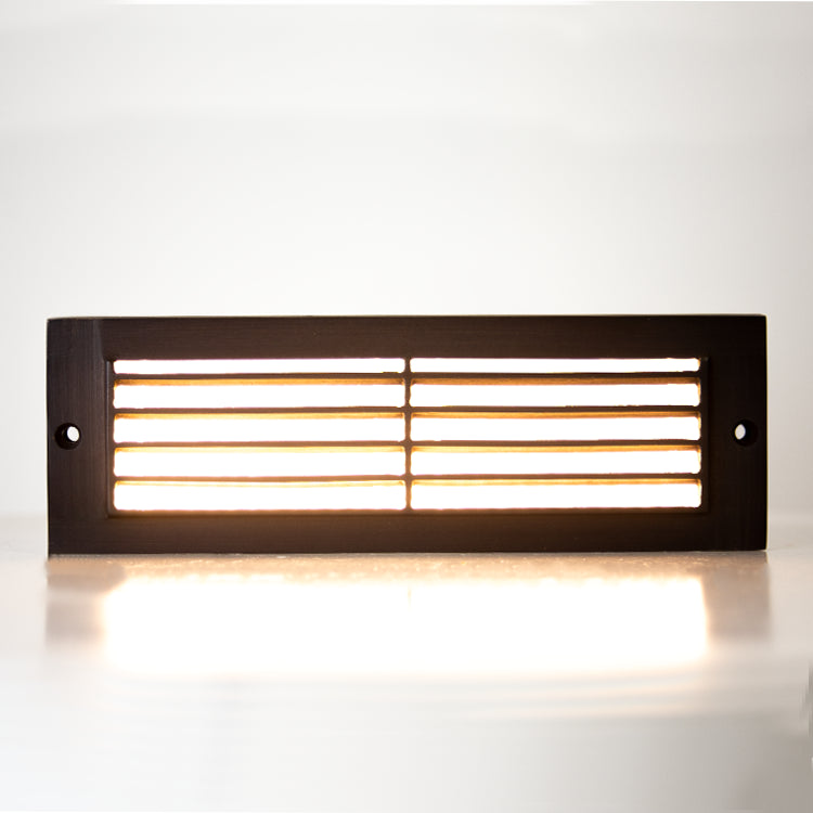 Outdoor Landscape Lighting LED 12V Low Voltage STB08 Cast Brass 9" Step Light | 4W 3000K Warm White Integrated LED 12V Low Voltage Landscape Light