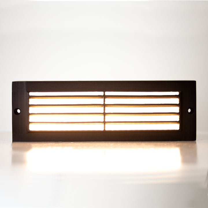 Outdoor Landscape Lighting LED 12V Low Voltage STB08 Cast Brass 9" Step Light | 4W 3000K Warm White Integrated LED 12V Low Voltage Landscape Light