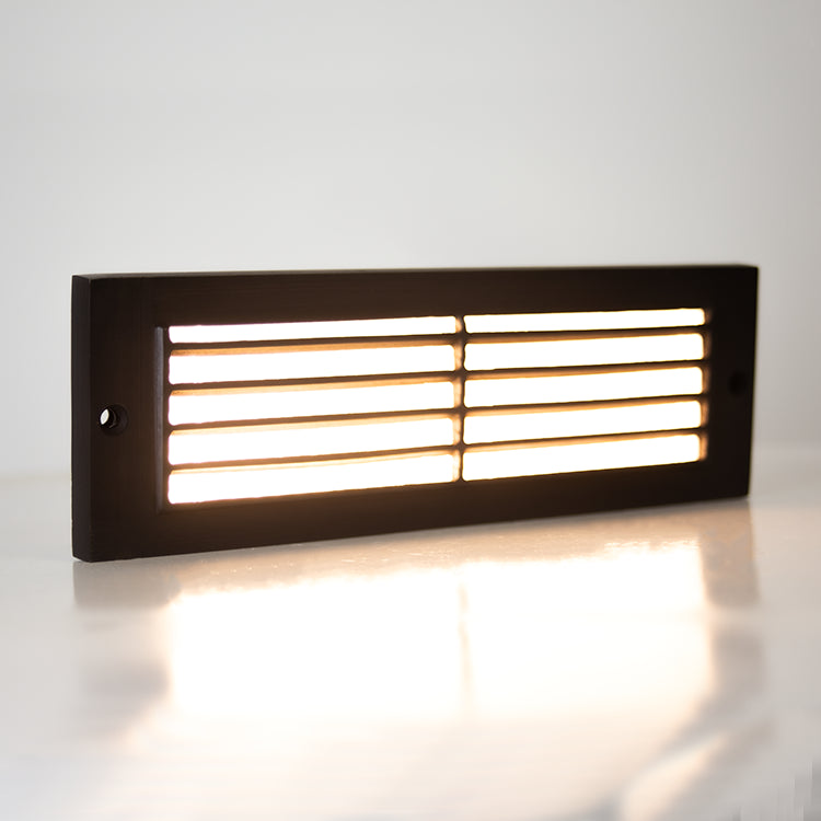 Outdoor Landscape Lighting LED 12V Low Voltage STB08 Cast Brass 9" Step Light | 4W 3000K Warm White Integrated LED 12V Low Voltage Landscape Light