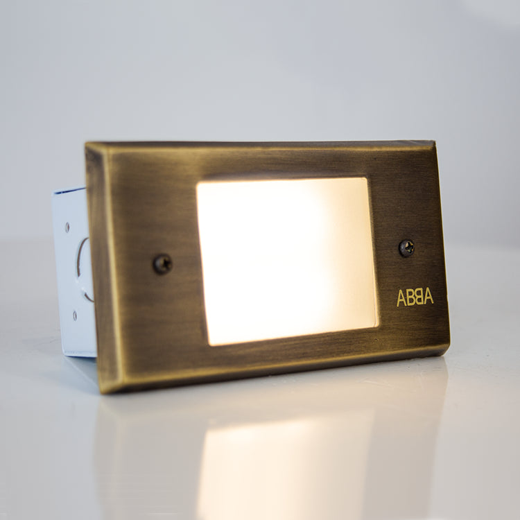Outdoor Landscape Lighting LED 12V Low Voltage STB11 Cast Brass 5.5" Step Light | 1.5W 3000K Warm White Integrated LED 12V Low Voltage Landscape Light