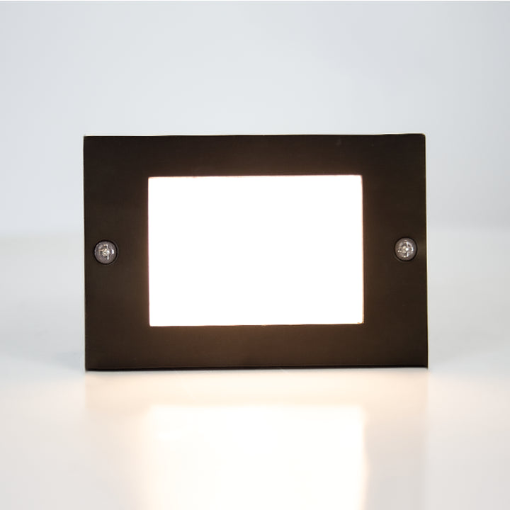 Outdoor Landscape Lighting LED 12V Low Voltage STB15 4x/8x/12x Package Horizontal Waterproof LED Brass 4.5" Brick Lights Outdoor Edge Step Light 12V Low Voltage 3W 3000K Bulb