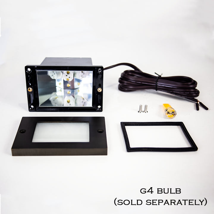 Outdoor Landscape Lighting LED 12V Low Voltage STB15 4x/8x/12x Package Horizontal Waterproof LED Brass 4.5" Brick Lights Outdoor Edge Step Light 12V Low Voltage 3W 3000K Bulb