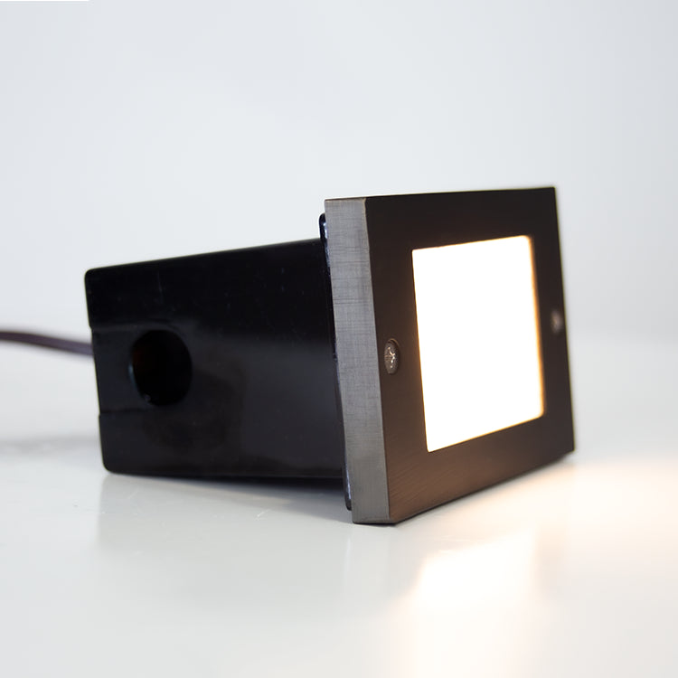 Outdoor Landscape Lighting LED 12V Low Voltage STB15 Cast Brass 4.5" Step Light | Lamp Ready 12V Low Voltage Landscape Light