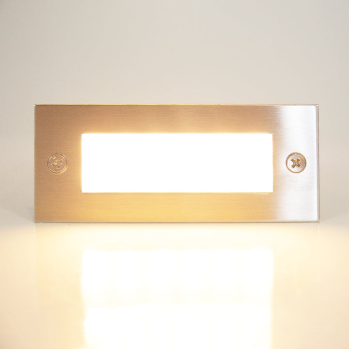 Outdoor Landscape Lighting LED 12V Low Voltage STS02 Stainless Steel Step Light | 3W 3000K Warm White Integrated LED 12V Low Voltage Landscape Light