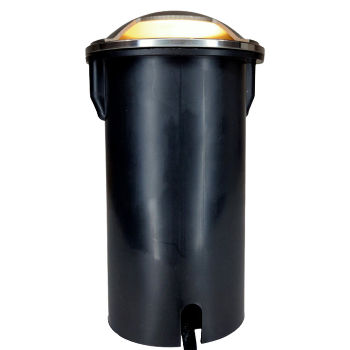 Outdoor Landscape Lighting LED 12V Low Voltage UNS03 4x/8x/12x Package Stainless Steel Mono Directional One Slit In-Ground 12V Low Voltage LED In Ground Landscape Lighting with MR16 5W 3000K Bulb