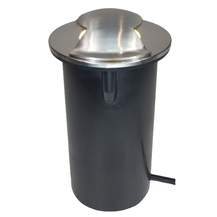 Outdoor Landscape Lighting LED 12V Low Voltage UNS04 Stainless Steel Bi Directional Two Slit In-Ground 12V Low Voltage LED In Ground Landscape Lighting Lamp Ready MR16 Socket