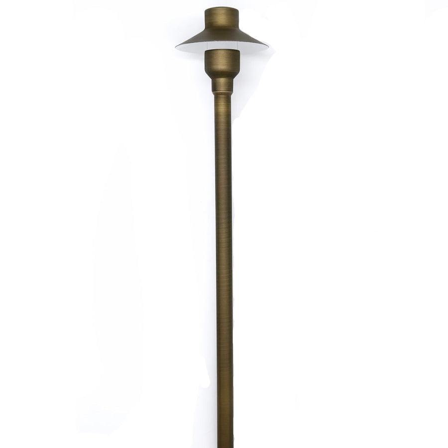 Outdoor Landscape Lighting LED 12V Low Voltage BPLP09 Tulay SH 18" Antique Brass Path Light Low Voltage Outdoor Lighting