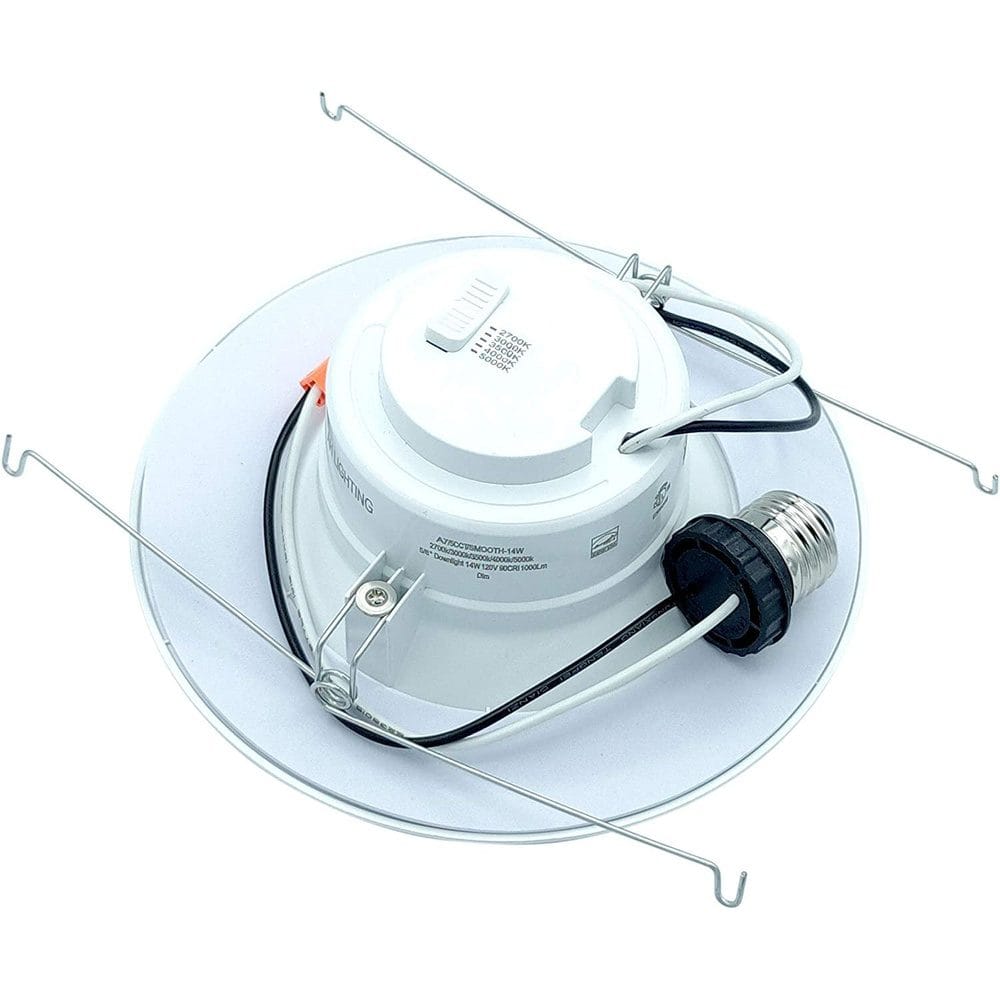 Outdoor Landscape Lighting LED 12V Low Voltage AH Lighting A7 6" 30 Pack - LED Selectable 5CCT 14W Recessed Baffled Retrofit Kit Reflector Package