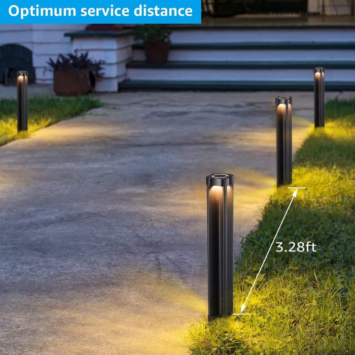 Outdoor Landscape Lighting LED 12V Low Voltage ALP14 6-Pack 4W 3000K Warm White Integrated LED 12V Low Voltage Pathway Lighting Package, AC/DC Landscape Driveway Lights