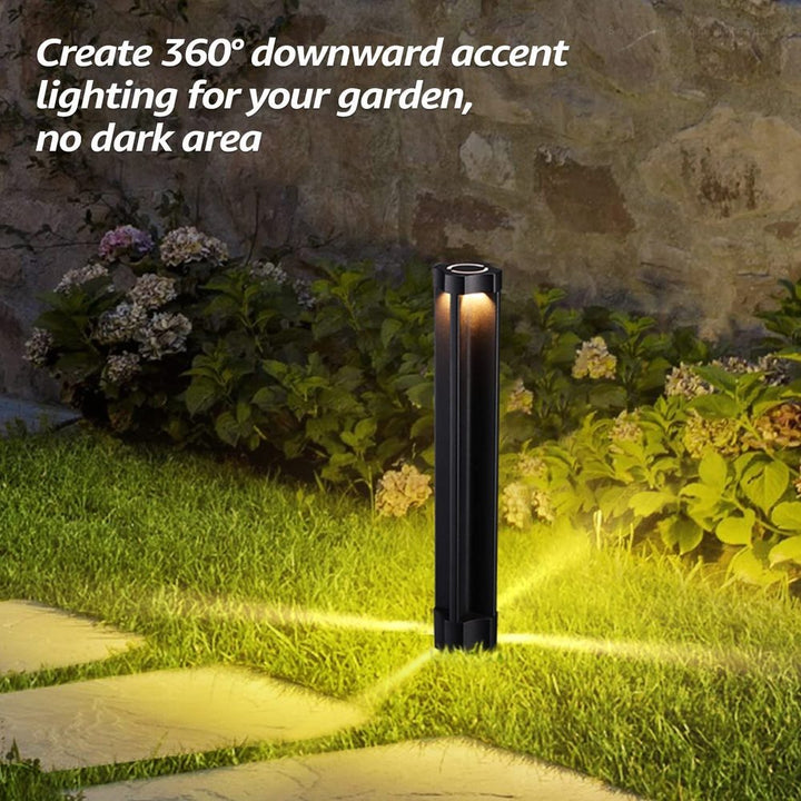 Outdoor Landscape Lighting LED 12V Low Voltage ALP14 6-Pack 4W 3000K Warm White Integrated LED 12V Low Voltage Pathway Lighting Package, AC/DC Landscape Driveway Lights