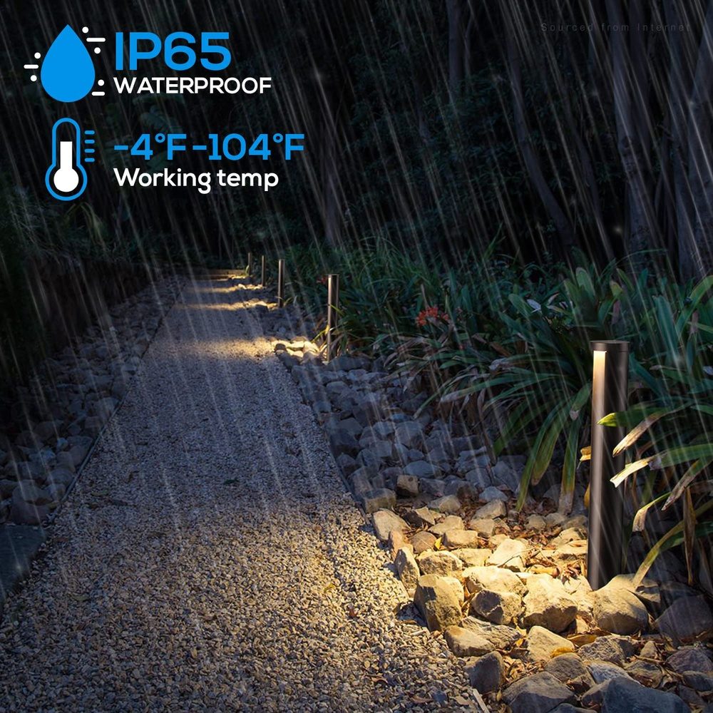 Outdoor Landscape Lighting LED 12V Low Voltage ALP16 6- and 12-Pack 5W 5CCT 1800K/2700K/3500K/4000K/5000K Integrated LED Landscape Pathway Light Package, 12V Low Voltage Side Lit Path Lights