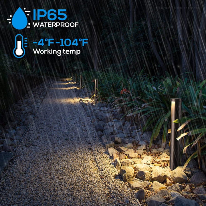 Outdoor Landscape Lighting LED 12V Low Voltage ALP16 6- and 12-Pack 5W 5CCT 1800K/2700K/3500K/4000K/5000K Integrated LED Landscape Pathway Light Package, 12V Low Voltage Side Lit Path Lights