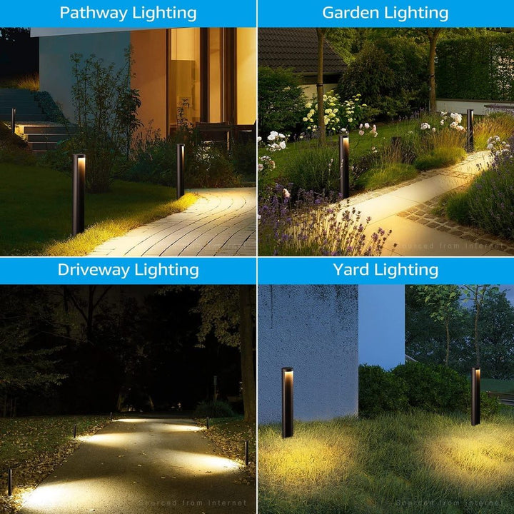 Outdoor Landscape Lighting LED 12V Low Voltage ALP16 6- and 12-Pack 5W 5CCT 1800K/2700K/3500K/4000K/5000K Integrated LED Landscape Pathway Light Package, 12V Low Voltage Side Lit Path Lights