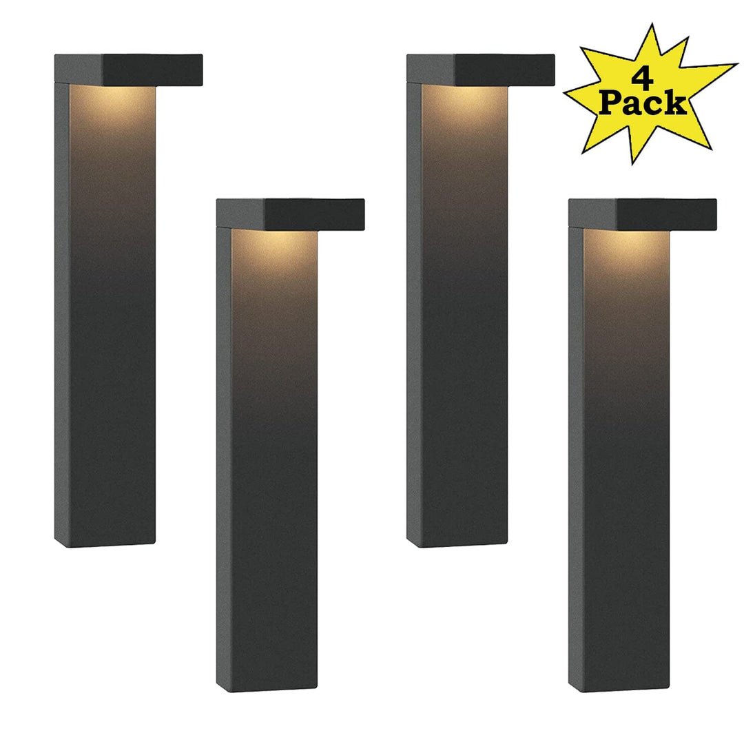 Outdoor Landscape Lighting LED 12V Low Voltage ALP19 4-Pack 3W 3000K Warm White Integrated LED Landscape Pathway Light Package, 12V Low Voltage Modern Path Lights