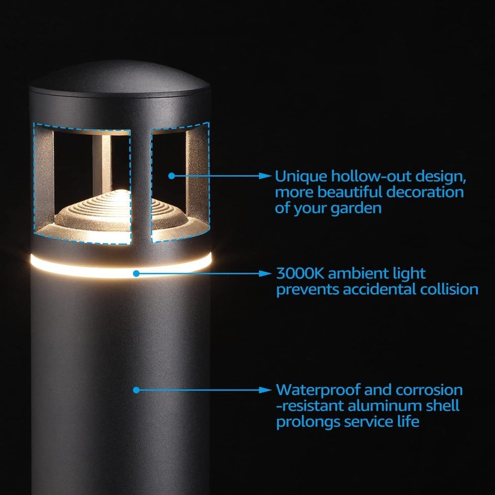 Outdoor Landscape Lighting LED 12V Low Voltage ALP59 8-Pack 3000K Warm White Integrated LED Low Voltage Pathway Lights Package, Outdoor Landscape Lighting, Aluminum Housing, 5W 12V AC/DC Path Lights for Driveway, Garden, Lawn, IP65 Waterproof, 3000K Warm White