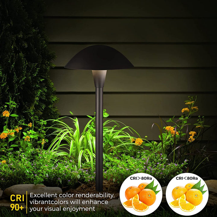 Outdoor Landscape Lighting LED 12V Low Voltage ALPCC06 6- and 12-Pack 5W 3CCT LED Landscape Pathway Light Package, 12V Low Voltage Modern Path Lights