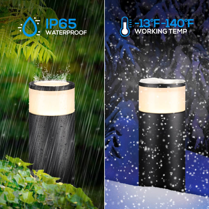 Outdoor Landscape Lighting LED 12V Low Voltage ALPCC08 8-Pack 4.5W 5CCT LED Landscape Pathway Light Package, 12V Low Voltage Modern Path Lights