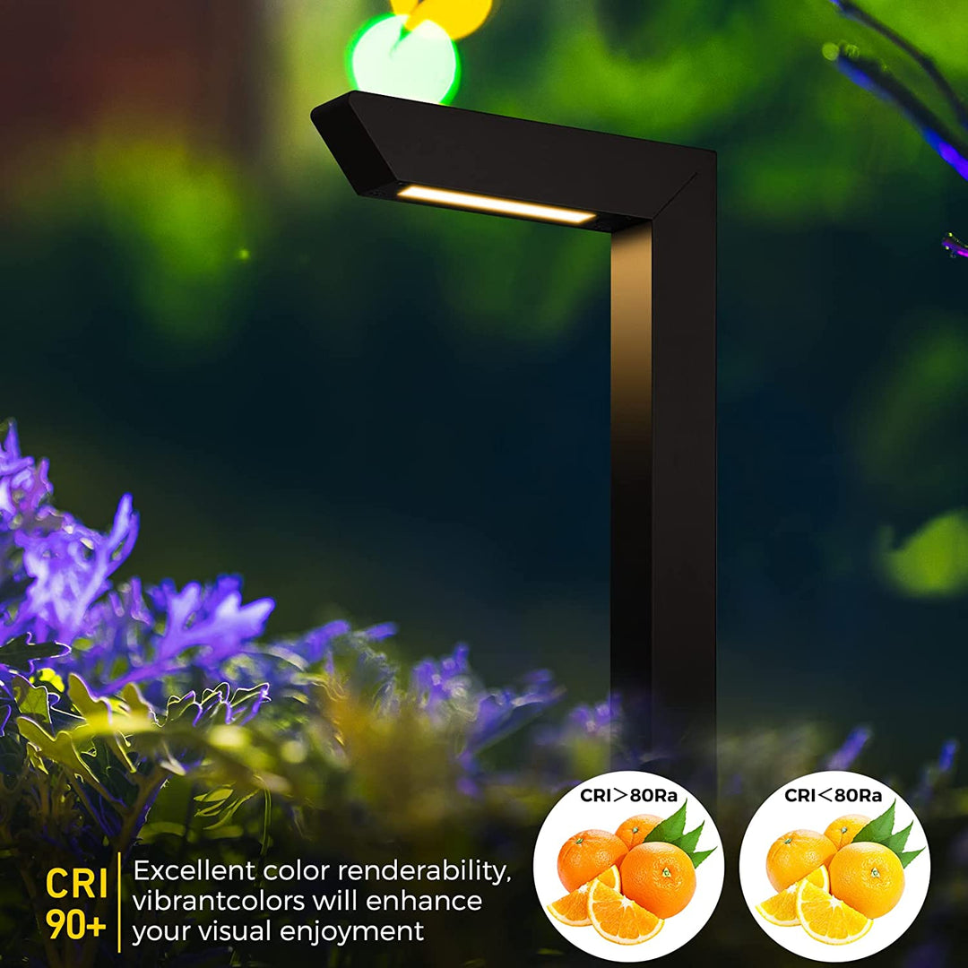 Outdoor Landscape Lighting LED 12V Low Voltage ALPCC07 6-Pack 5W 5CCT LED Landscape Pathway Light Package, 12V Low Voltage Modern Path Lights