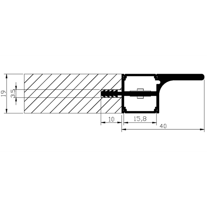 Outdoor Landscape Lighting LED 12V Low Voltage AP16F 8 ft Aluminum Channel Oval Wardrobe Hanging Rail Closet Rod 1.14″ (W) x 0.59″ (H) for LED Strip Lights | 10 Pack