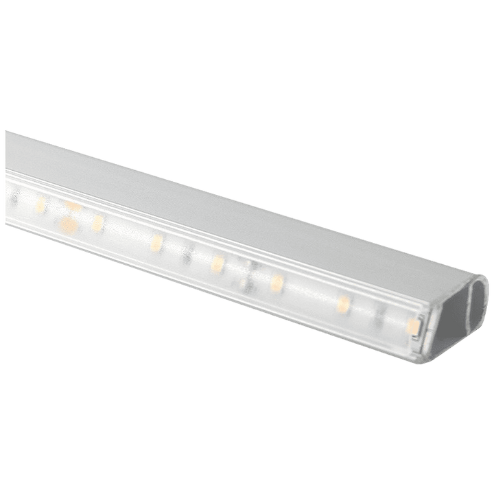 Outdoor Landscape Lighting LED 12V Low Voltage AP16F 8 ft Aluminum Channel Oval Wardrobe Hanging Rail Closet Rod 1.14″ (W) x 0.59″ (H) for LED Strip Lights | 10 Pack