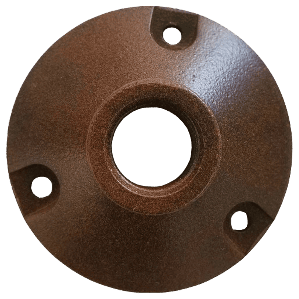 Outdoor Landscape Lighting LED 12V Low Voltage AP1 Cast Aluminum Round Surface Mount Tree Bracket | Landscape Lighting Accessory Brown