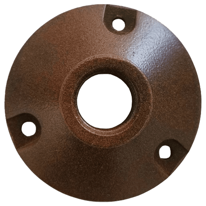 Outdoor Landscape Lighting LED 12V Low Voltage AP1 Cast Aluminum Round Surface Mount Tree Bracket | Landscape Lighting Accessory Brown