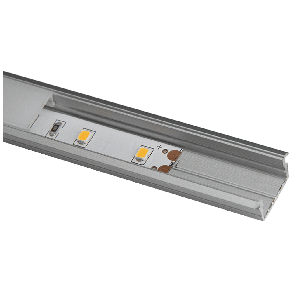 Outdoor Landscape Lighting LED 12V Low Voltage AP44M 8 ft Aluminum Channel Flush Mount 0.70″(W) x 0.31″(H) for LED Strip Lights | 10 Pack