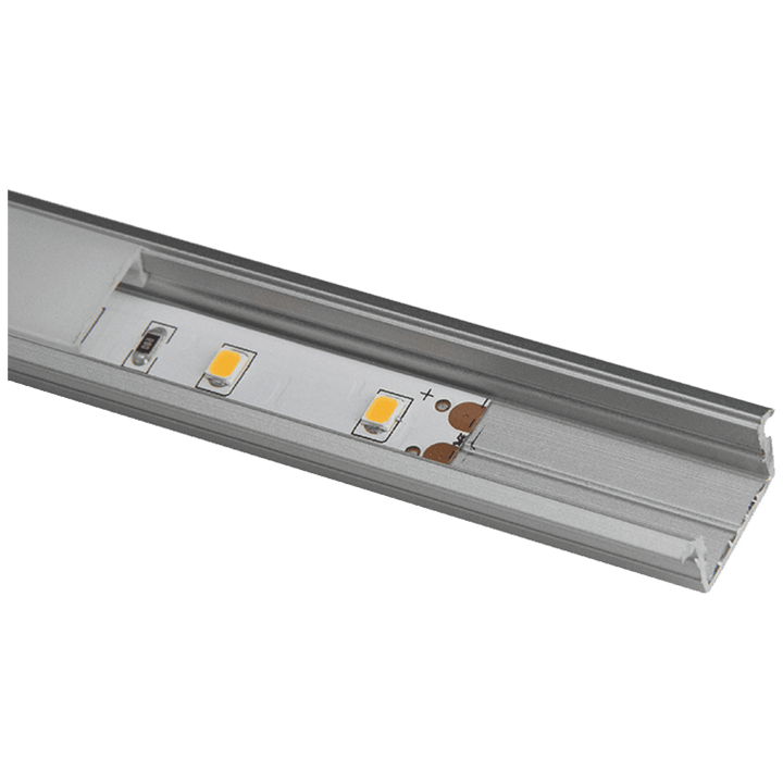 Outdoor Landscape Lighting LED 12V Low Voltage AP44M 8 ft Aluminum Channel Flush Mount 0.70″(W) x 0.31″(H) for LED Strip Lights | 10 Pack