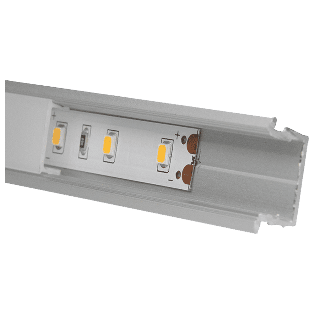 Outdoor Landscape Lighting LED 12V Low Voltage AP44M 8 ft Aluminum Channel Flush Mount 0.70″(W) x 0.31″(H) for LED Strip Lights | 10 Pack