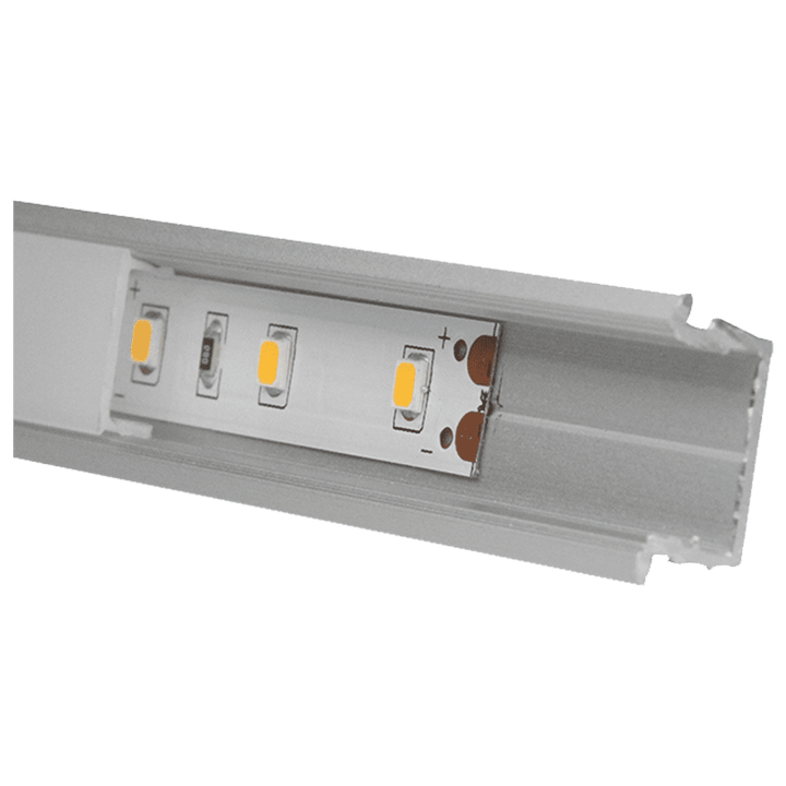 Outdoor Landscape Lighting LED 12V Low Voltage AP44M 8 ft Aluminum Channel Flush Mount 0.70″(W) x 0.31″(H) for LED Strip Lights | 10 Pack