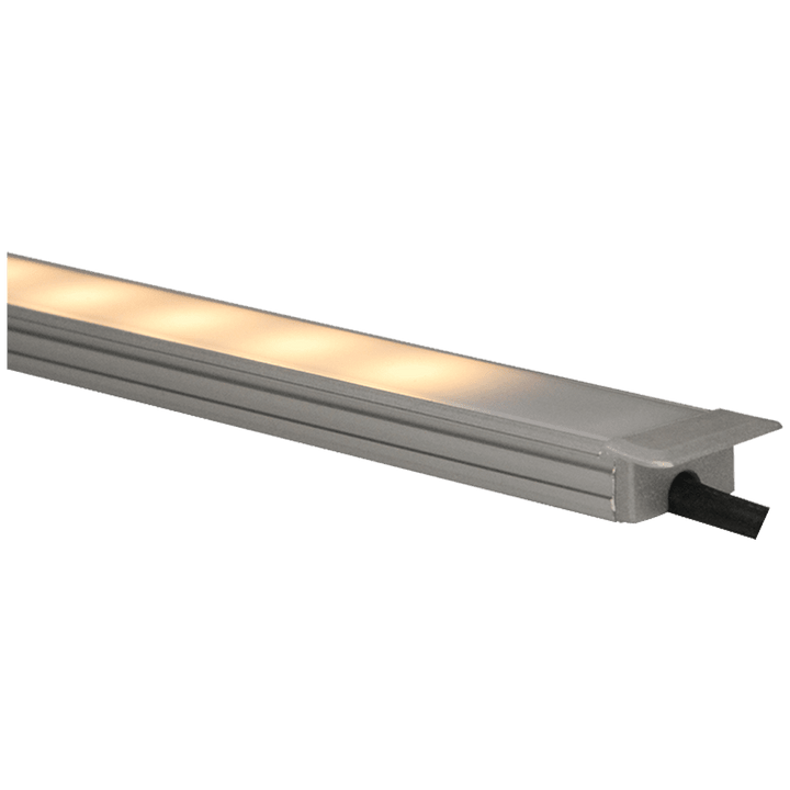 Outdoor Landscape Lighting LED 12V Low Voltage AP44M 8 ft Aluminum Channel Flush Mount 0.70″(W) x 0.31″(H) for LED Strip Lights | 10 Pack