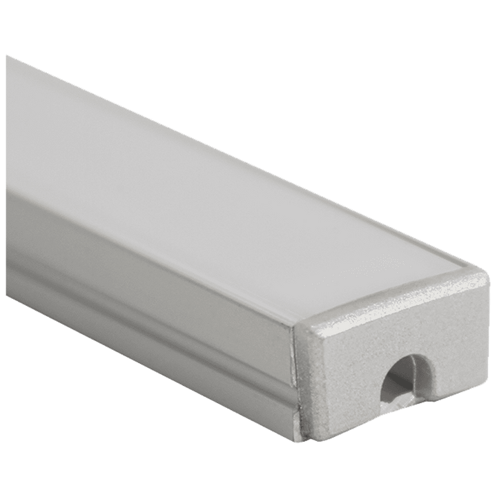 Outdoor Landscape Lighting LED 12V Low Voltage AP46M 8 ft Aluminum Channel Surface Mount 0.59″(W) x 0.31″(H) for LED Strip Lights | 10 Pack