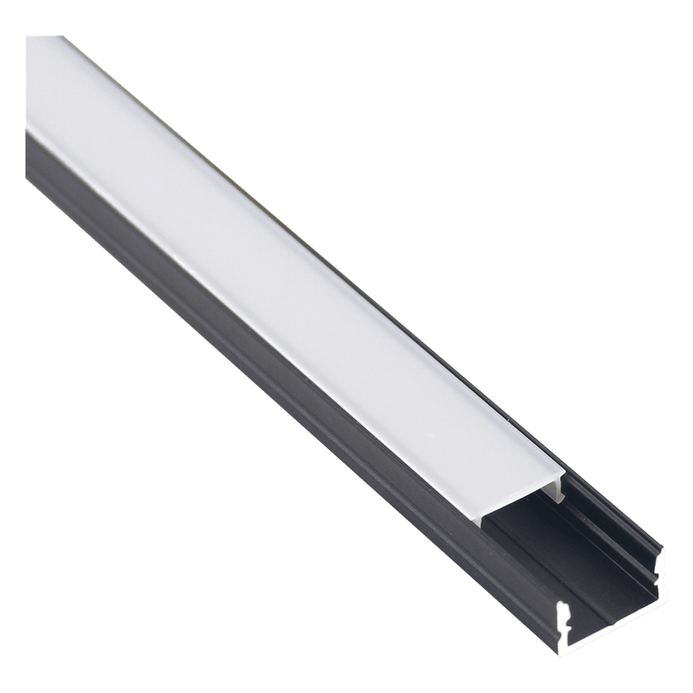 Outdoor Landscape Lighting LED 12V Low Voltage AP46M 8 ft Aluminum Channel Surface Mount 0.59″(W) x 0.31″(H) for LED Strip Lights | 10 Pack