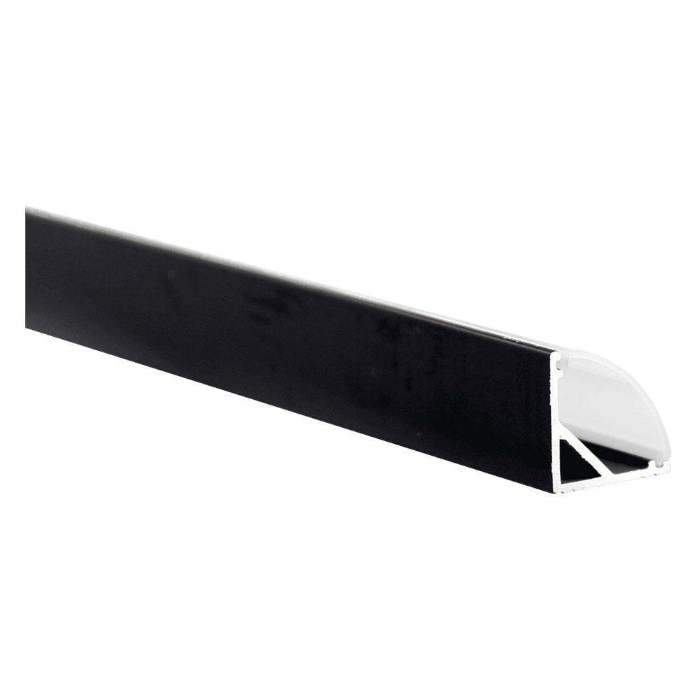 Outdoor Landscape Lighting LED 12V Low Voltage AP59 8 ft Aluminum Channel Corner Mount .63″ (W) x .73″ (H) for LED Strip Lights | 10 Pack