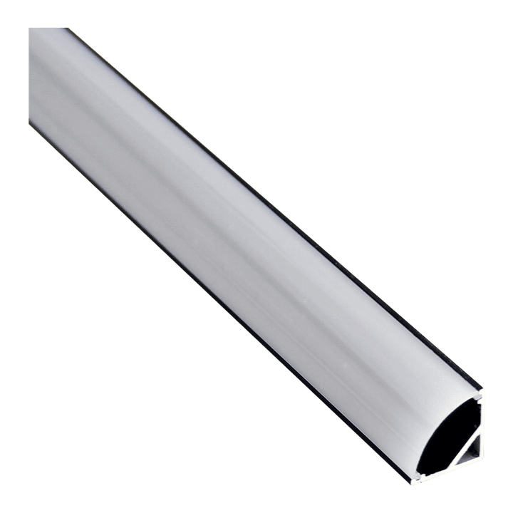 Outdoor Landscape Lighting LED 12V Low Voltage AP59 8 ft Aluminum Channel Corner Mount .63″ (W) x .73″ (H) for LED Strip Lights | 10 Pack