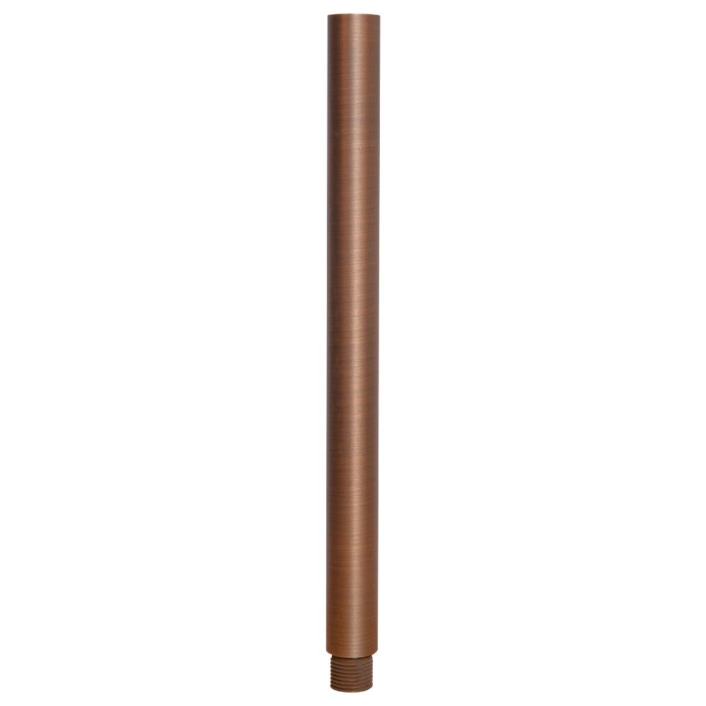 Outdoor Landscape Lighting LED 12V Low Voltage BPE Cast Brass Post Extension 6", 12" or 24" | Landscape Lighting Accessory Natural Brass 12"