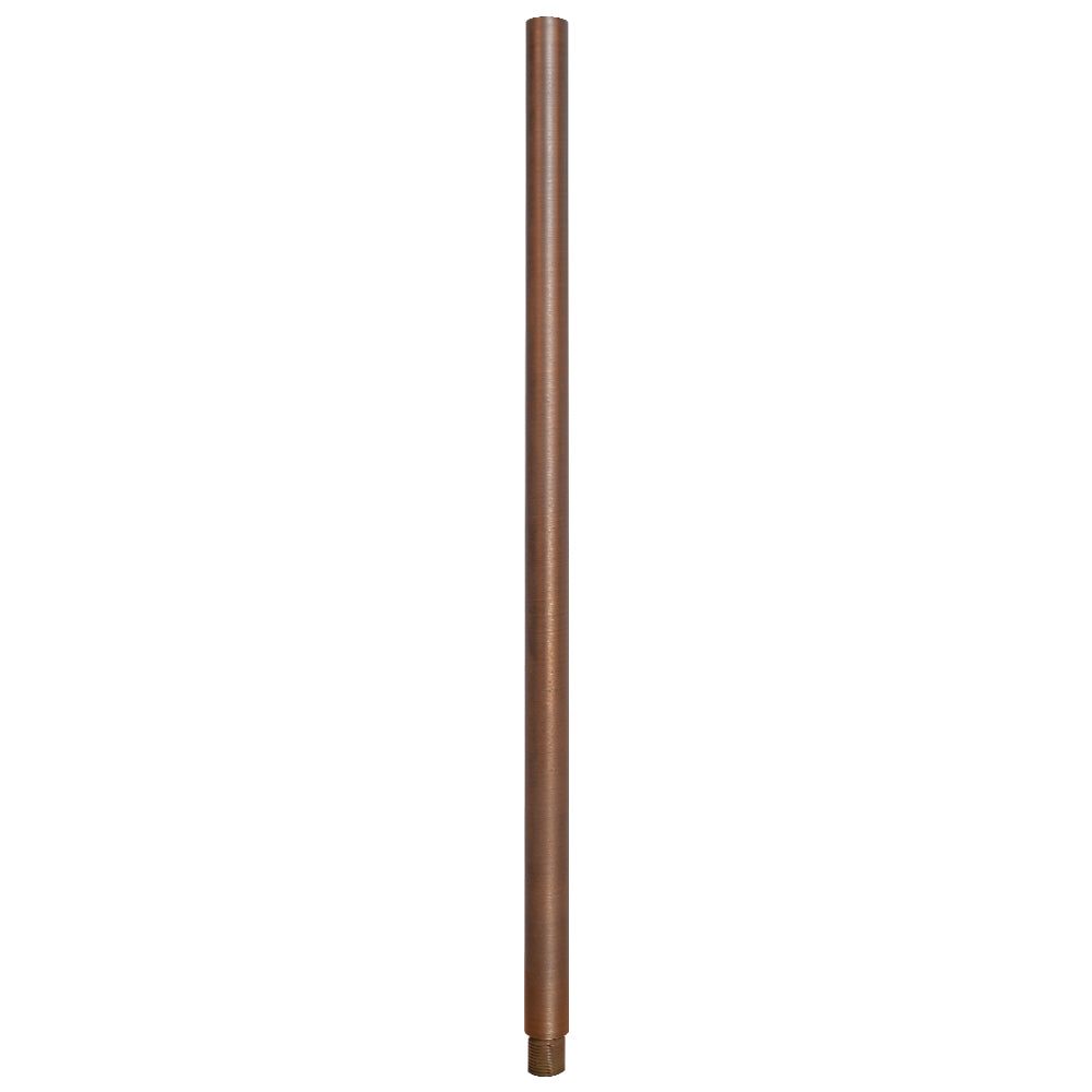 Outdoor Landscape Lighting LED 12V Low Voltage BPE Cast Brass Post Extension 6", 12" or 24" | Landscape Lighting Accessory Natural Brass 24"