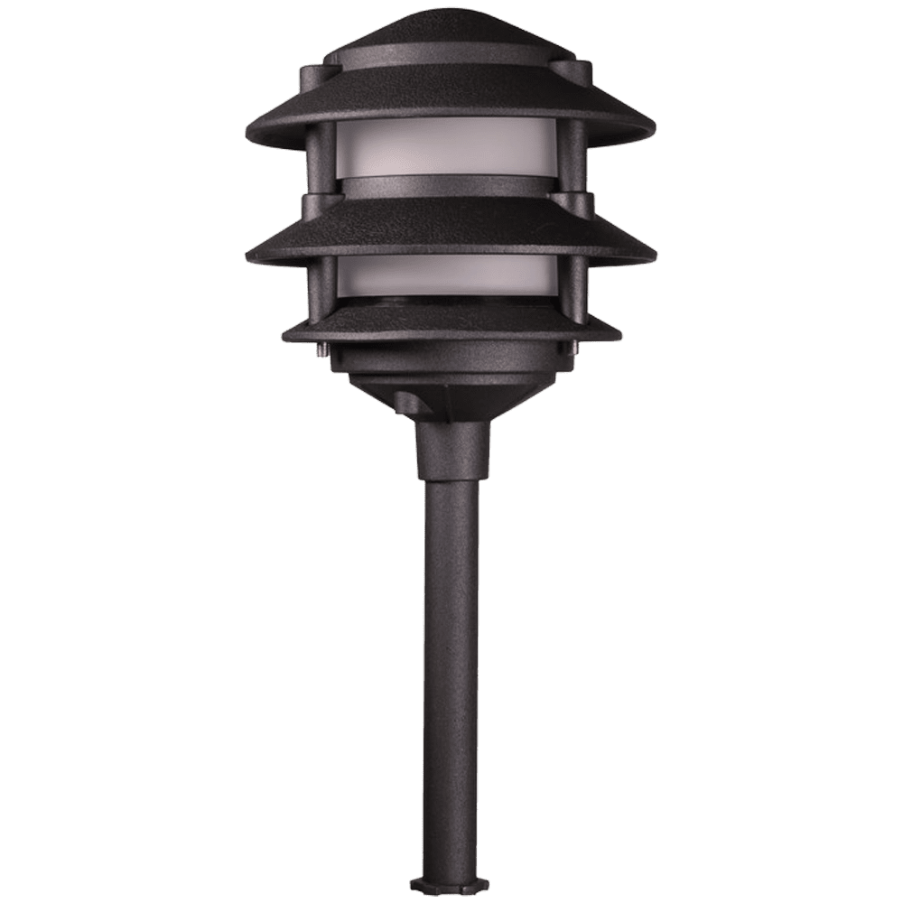 Outdoor Landscape Lighting LED 12V Low Voltage KL302 Cast Aluminum Path Light | Lamp Ready 12V Low Voltage Landscape Light Black