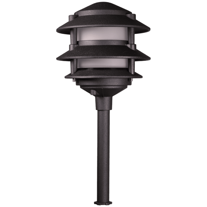 Outdoor Landscape Lighting LED 12V Low Voltage KL302 Cast Aluminum Path Light | Lamp Ready 12V Low Voltage Landscape Light Black
